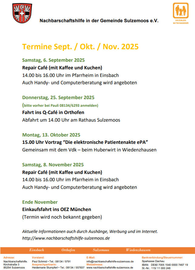 Termine 2025